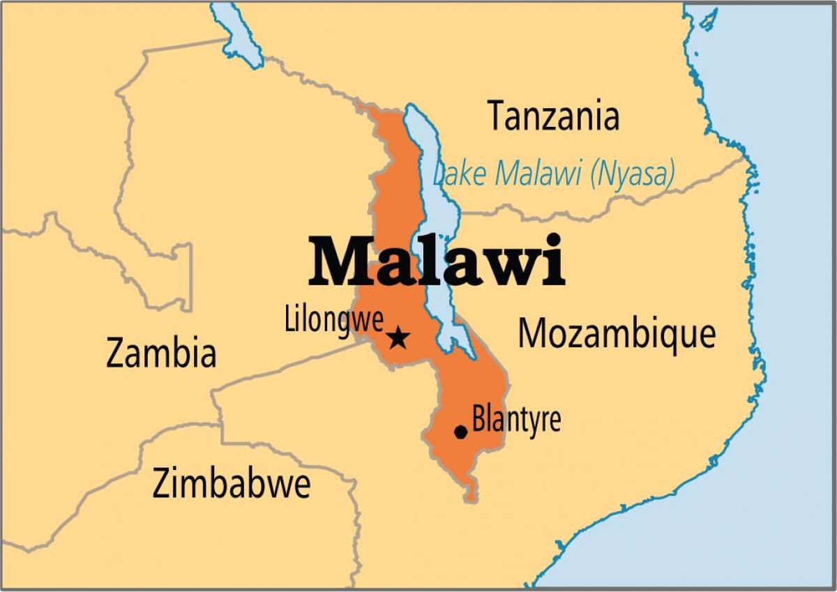 zemljevid lilongwe Malavi