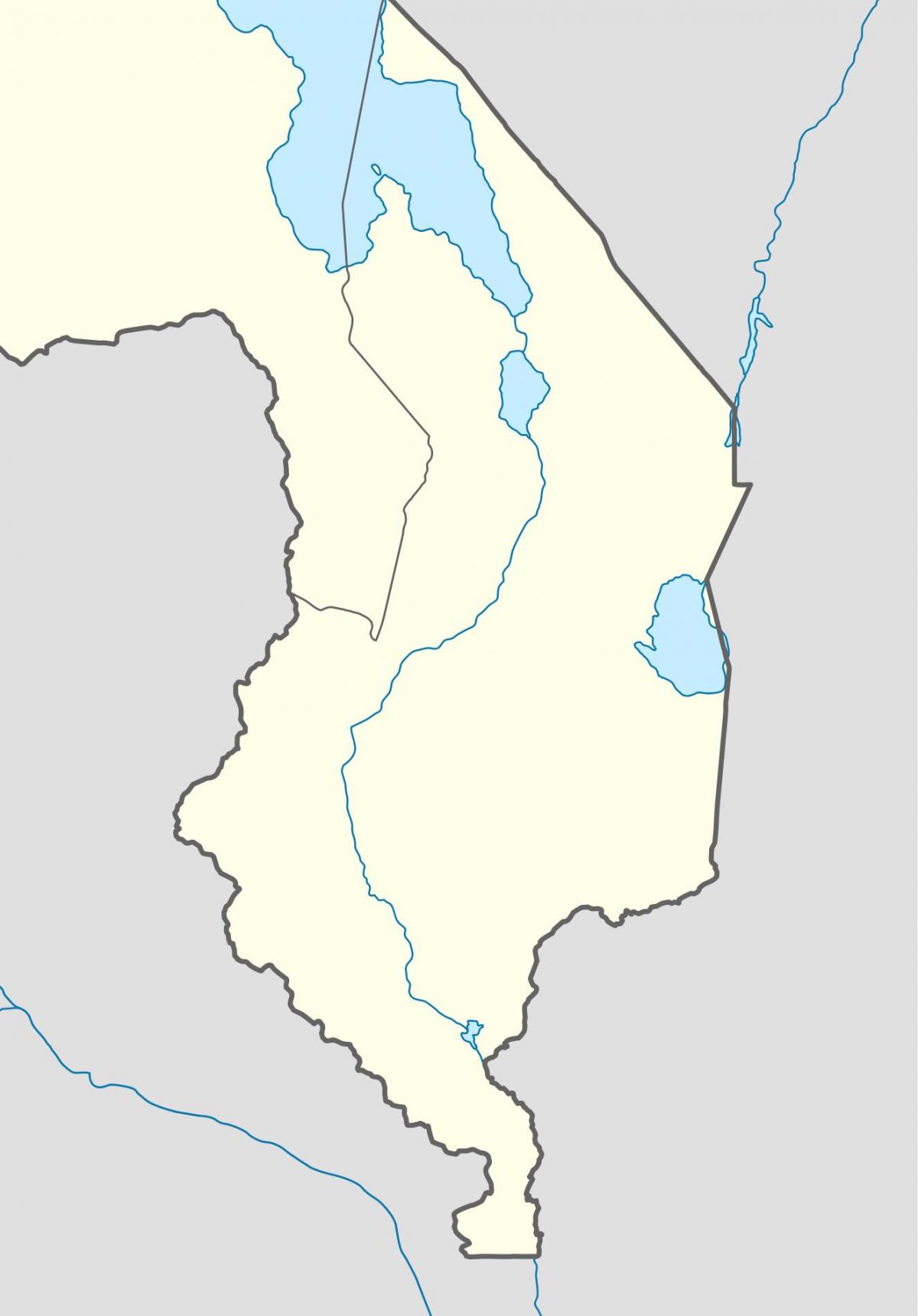zemljevid Malavi reke