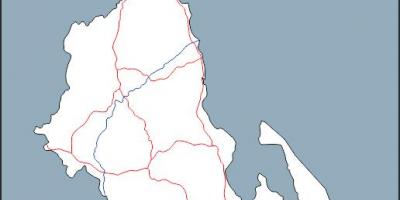 Zemljevid Malavi zemljevid oris